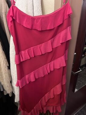 Forever 21 Pink Ruffle Mini Dress